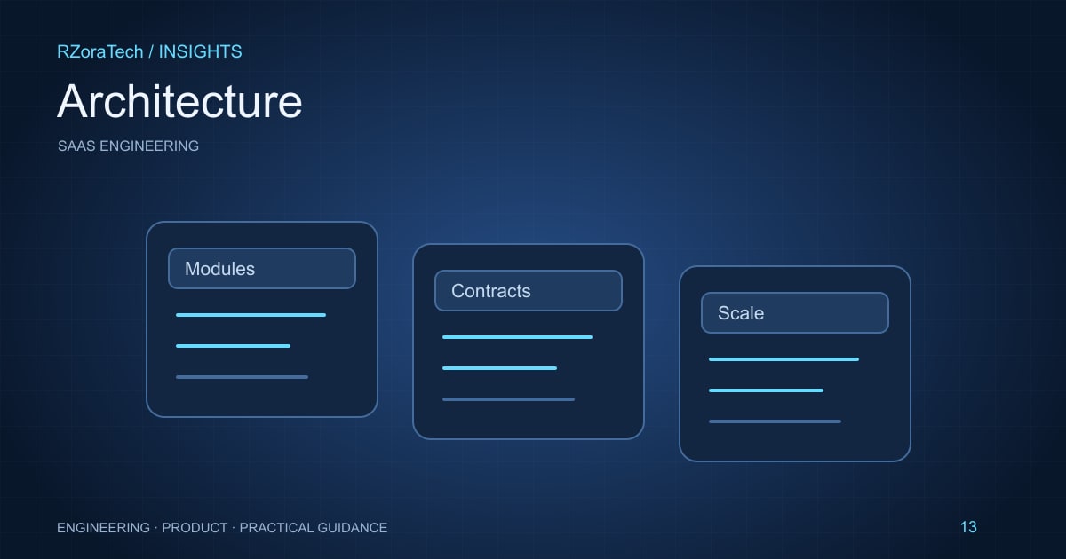 Architecture comparison illustration with bounded modules and independently connected services